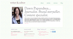 Desktop Screenshot of dawnpapandrea.com